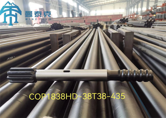 Top Hammer Shank Adapter T38 500mm HLX5 Model Hoge sterkte Chroom-Molibdeen staal voor rotsboren