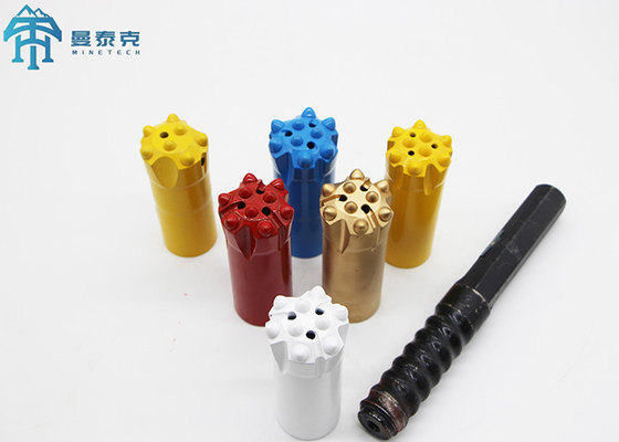 Uni Face Thread Button Bit voor mijnbouw met T51 draad