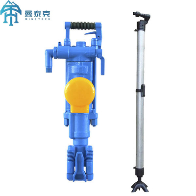 YT27 Rock Drill Hard Ground Blast Hole Air Leg Machine voor Mining Drilling Quarrying