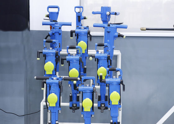 Draagbare YT29A pneumatische rotsborer met boorgediepte van 5 m en gewicht van 27 kg voor mijnbouw en steengroeven