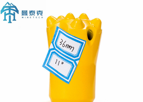 Hard Rock Mining Conical Button Bit 36mm 7 graad