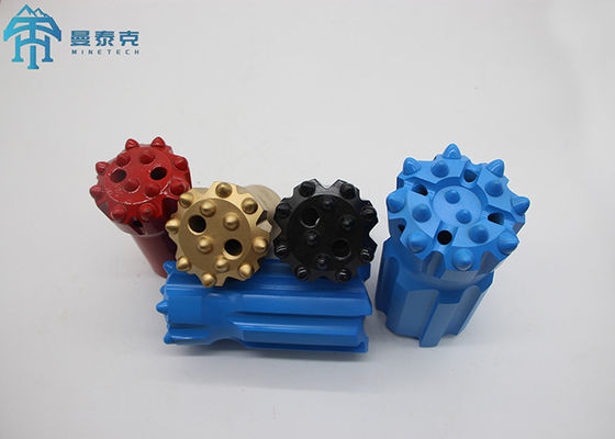 Hoogwaardige 48 mm R32 gelegeerd stalen draadknop rotsboor voor tunnels